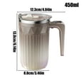 thumbnail image 3 of Stirring Mug 450ml Cup with Detachable Stirrer Rechargeable Automatic Stirring Cup for Tea Beverages Drink Birthday Home Kitchen Cafe, E-AD, 3 of 9