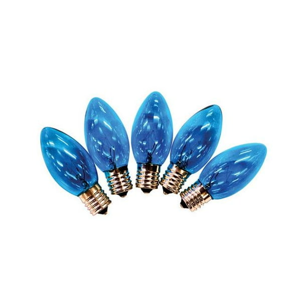 Holiday Bright Lights 9761040 C9 Christmas Light Bulbs, Blue, 1 in