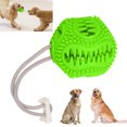 thumbnail image 4 of Pet Chew Ball Toy, Dog Squeaky Ball Pet Chew Toy Three Colors Small Bell Sound Design With Snack Trough For Indoors And Outdoors For Pets Green, 4 of 8
