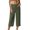 Army Green, variant on SwiftWear High-Waisted Straight-Leg Dress Capri Pants for Women Office Work Wear Trousers with Pockets, Plus Size Relaxed Fit Cropped Pants S-3XL