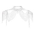thumbnail image 1 of Collar de Cadena de Hombro Sunnimix de Cristal para Joyería Corporal, 1 of 8