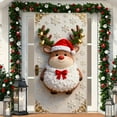 thumbnail image 5 of Hometravel Christmas Door Cover Decoration, Holiday Party Ambiance Background Cloth, Seasonal Door Decor for Home Entryway, 5 of 6