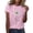 Pink, variant on Cilsoka Shirts for Women Trendy Business Casual Tops for Women Petite Womens Graphic Tees Summer Womens Button Down Blouse 3/4 Sleeve My Orders Placed