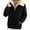Black, variant on Coorders No Boundaries Womens Heavyweight Jacket with Pocket, Winter Women Sherpa Zip Fleece Lined Jackets ,Women's Plus Black,Size XL