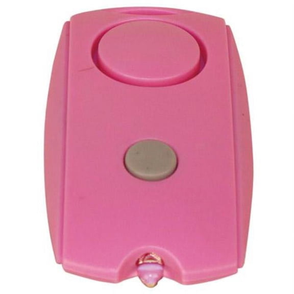 PAL-120-PINK Mini Personal Alarm with Keychain, LED flashlight, and Belt Clip, Personal Alarms By Safety Technology