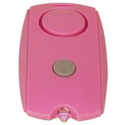 PAL-120-PINK Mini Personal Alarm with Keychain, LED flashlight, and Belt Clip, Personal Alarms By Safety Technology