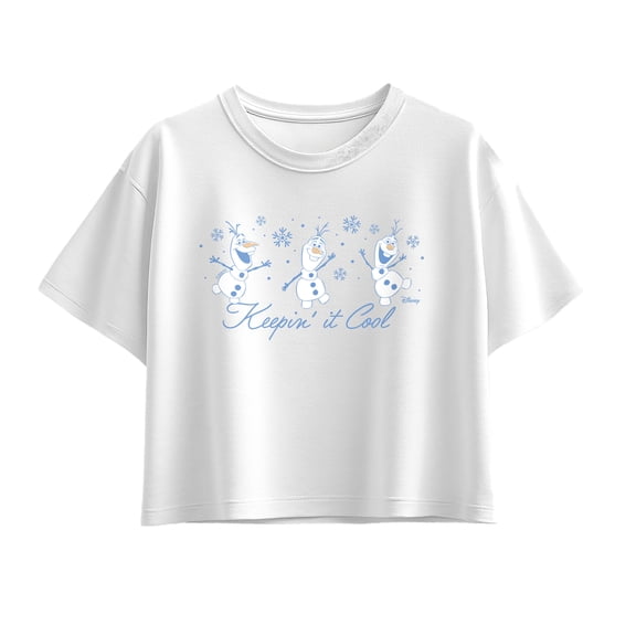 Frozen - Keepin It Cool Short Sleeve Boxy Graphic T-Shirt