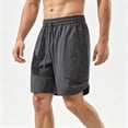 thumbnail image 4 of Wovilon Men's Quick Dry Running Shorts with Drawstring Waist and Pockets, Lightweight Breathable Athletic Gym Shorts for Summer Workout, Sports, and Daily Wear, 4 of 5