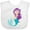 AA-White, variant on Inktastic Mermaid Girls Baby Bib