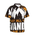 thumbnail image 2 of Bixox Men's Hawaiian Shirts Men's Not All Who Wander Are Lost4 Print Short-Sleeve Shirt-Small, 2 of 8