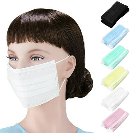 50Pcs Disposable Anti-Dust Mouth Cover Face Mask Health Care Medical Women Men