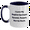 White/Navy, variant on English Springer Spaniel Dog Lovers Funny Gifts from Friends for Father's Day Unique Two Tone Coffee Mugs