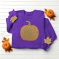 thumbnail image 5 of HongQid Crew Neck Sweatshirts Women Graphic Fall Pumpkin Thanksgiving Pullover Tops Oversized Winter Autumn Season Shirts Sequin Halloween Funny Cute Long Sleeve Tops, 5 of 7
