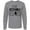 AC-Heather Grey, variant on Some Assembly Required Right Leg Amputee Long Sleeve T-Shirt