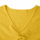 thumbnail image 4 of Elegante Vestido Corto con Cuello en V de Manga Corta Diseño de Moda Casual para Primavera Verano, Pantalones Cortos de Vestido de las Mujeres para el Uso Diario, 4 of 7