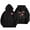 506_Black, variant on QASIEATN Hoodies for Graceful Women Fashion, Fashion Casual Letter Floral Print Long Sleeve Round Neck Drawstring Hooded Sweatshirt, Womens Fall Tops