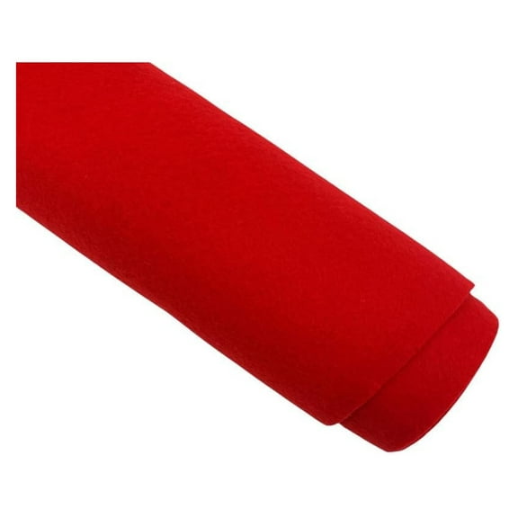 Felt Fabric by The Yard - 72" Wide & 1.6mm Thick Acrylic Felt - Soft and Durable Red Fabric for DIY Arts & , Decorations and More - 5 Yards Red