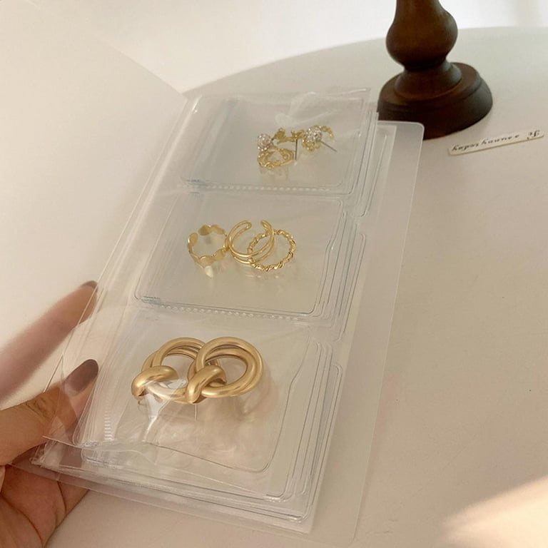 1pc Plain Jewelry Box With 20pcs Clear Bag,Anti-oxidation Jewelry
