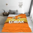 thumbnail image 4 of Manta Lorax de franela suave y cálida para dormitorio, sala de estar, dormitorio, todas las estaciones., 4 of 5