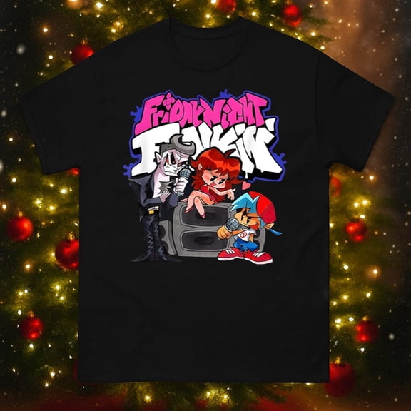 Friday Night Funkin Singing Battle Gamer Style Retro T-Shirt, up to size 5XL
