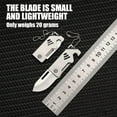 thumbnail image 3 of Small Steel Mini Knife Keychain Pendant Portable Sharp Folding Multi-Tool With Bottle Opener Serrated Edge, 48Mm Ultra-Thin Foldable Design Fits In Pockets Keychains,, 3 of 8