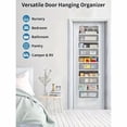 thumbnail image 3 of TechGen 5-Shelf Hanging over-the-Door Organizer, Heavy-Duty 5-Tier Storage Rack with Deep Pockets, No-Drill Space Saver, 44 lbs Capacity, 3 of 7
