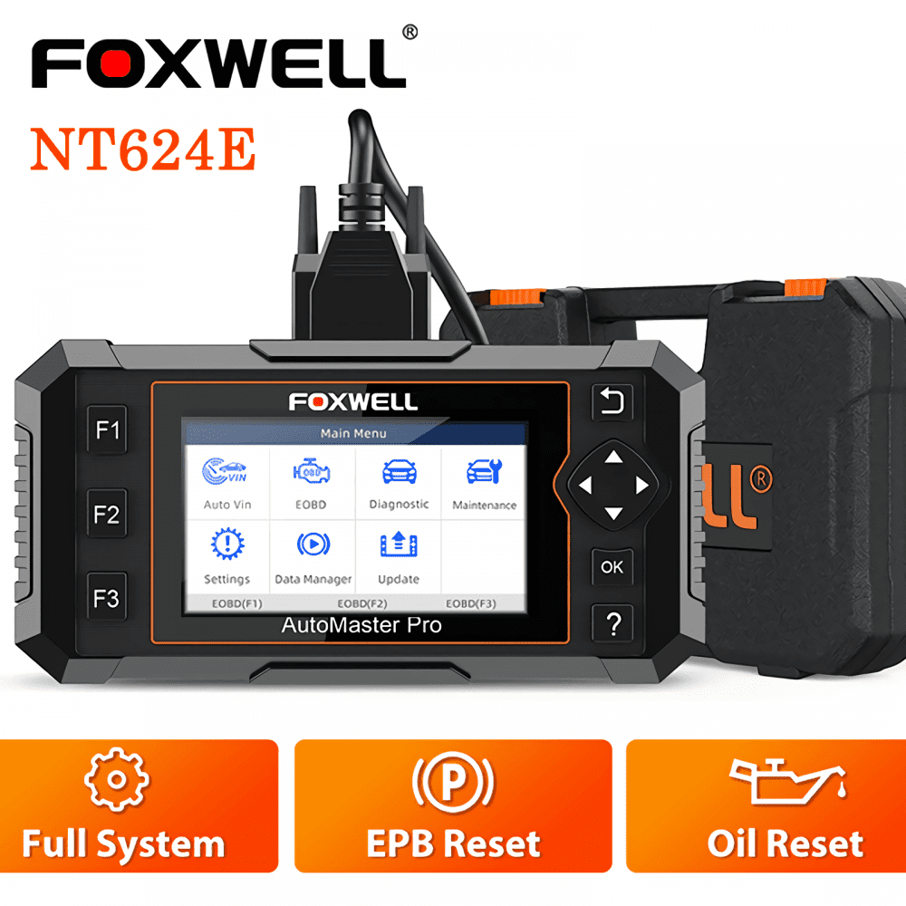 Foxwell NT624 Elite All System Car OBD2 Scanner Diagnostic Scan Tool EPB Oil SRS 