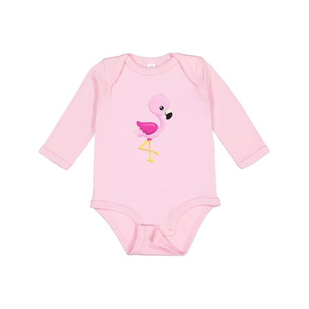 

Inktastic Cute Flamingo Baby Flamingo Pink Flamingo Bird Gift Baby Girl Long Sleeve Bodysuit