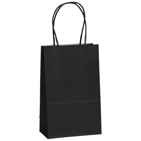 Flexicore Packaging® Black Kraft Paper Bags, 25ct