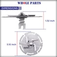 thumbnail image 5 of Whole Parts Dishwasher Chopper Blade Part # W11246682 - Replacement & Compatible With Some Whirlpool Dishwashers, 5 of 9