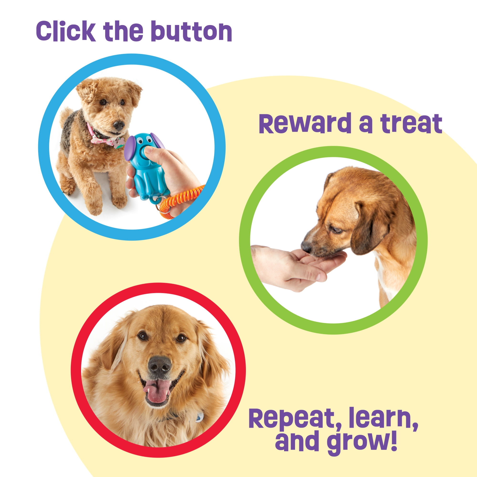 Brightkins Smarty Pooch Dog Training Clicker, Dog Toy and Puppy Toy for Enrichment & Behavior