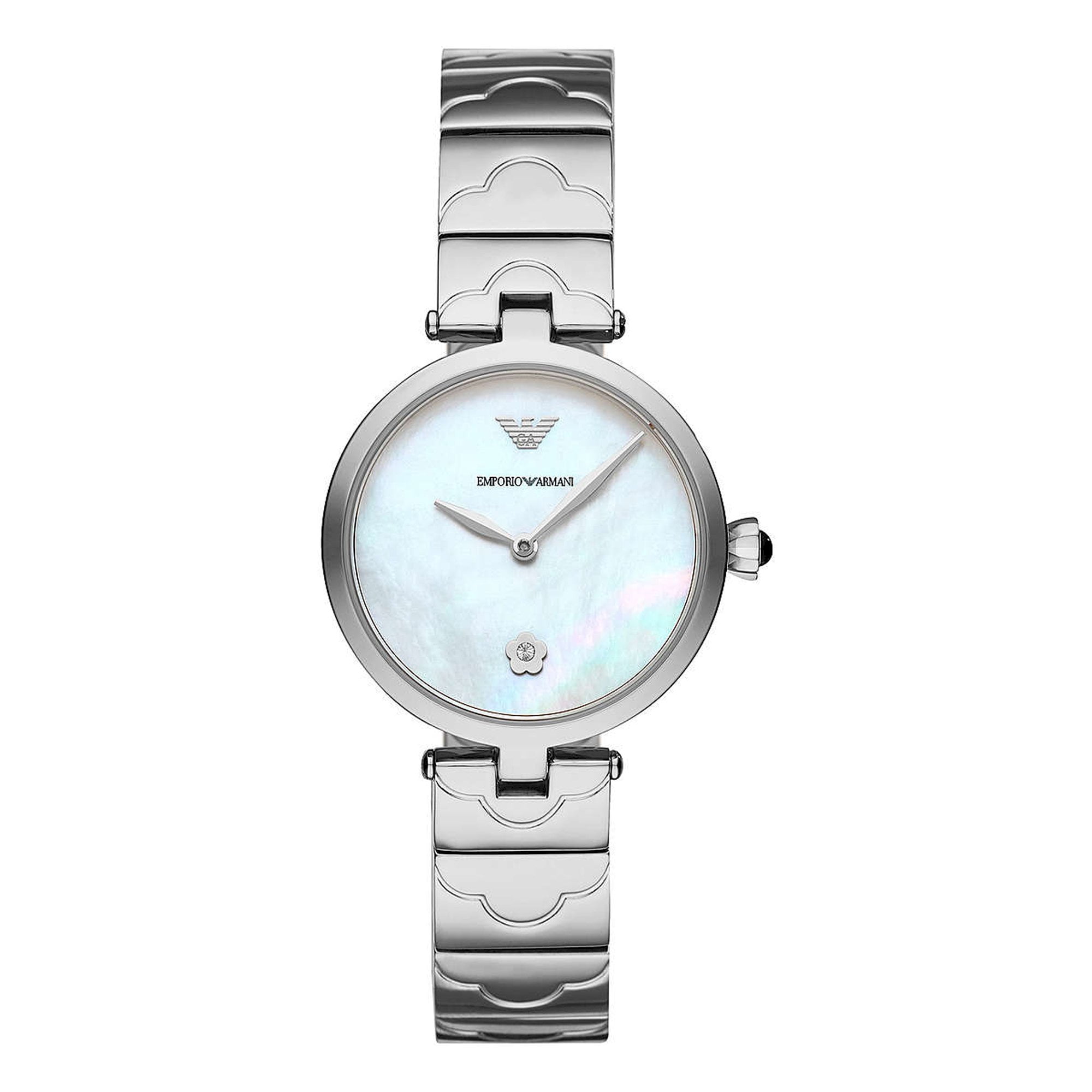 Emporio Armani AR1488 Ceramica Mother of Pearl Dial Ladies Watch Emporio Armani Emporio Armani AR1488 White Ceramic Watch  main image 2