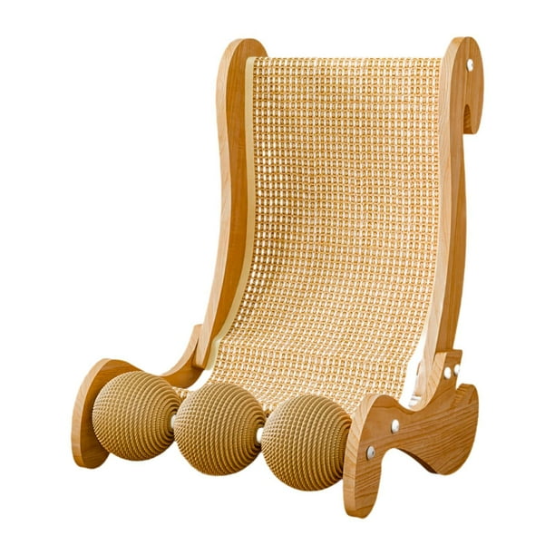 Silla de sisal para gatos, pelota rascadora para gatos, juguete con , protector de muebles, linda cama para gatos, tumbona para gatos domésticos