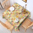 thumbnail image 2 of Pioneer Flower Floral Print Pattern Square Tablecloth, Waterproof Wipeable Spillproof Washable Table Cover for Home Kitchen Party and Daily Decor 42"x42", 2 of 6