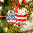 thumbnail image 4 of Vintage Antique Pewter USA Glitter America Patriotic Unique Personalized Christmas Tree Ornament, 4 of 9