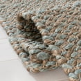 thumbnail image 5 of SAFAVIEH Natural Fiber Peronel Abstract Area Rug, Natural/Teal, 5' x 8', 5 of 8