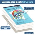 CONDA 9" x 12" AIF4 Watercolor Paper, Pack of 2 (32 Sheets), 140 Pound