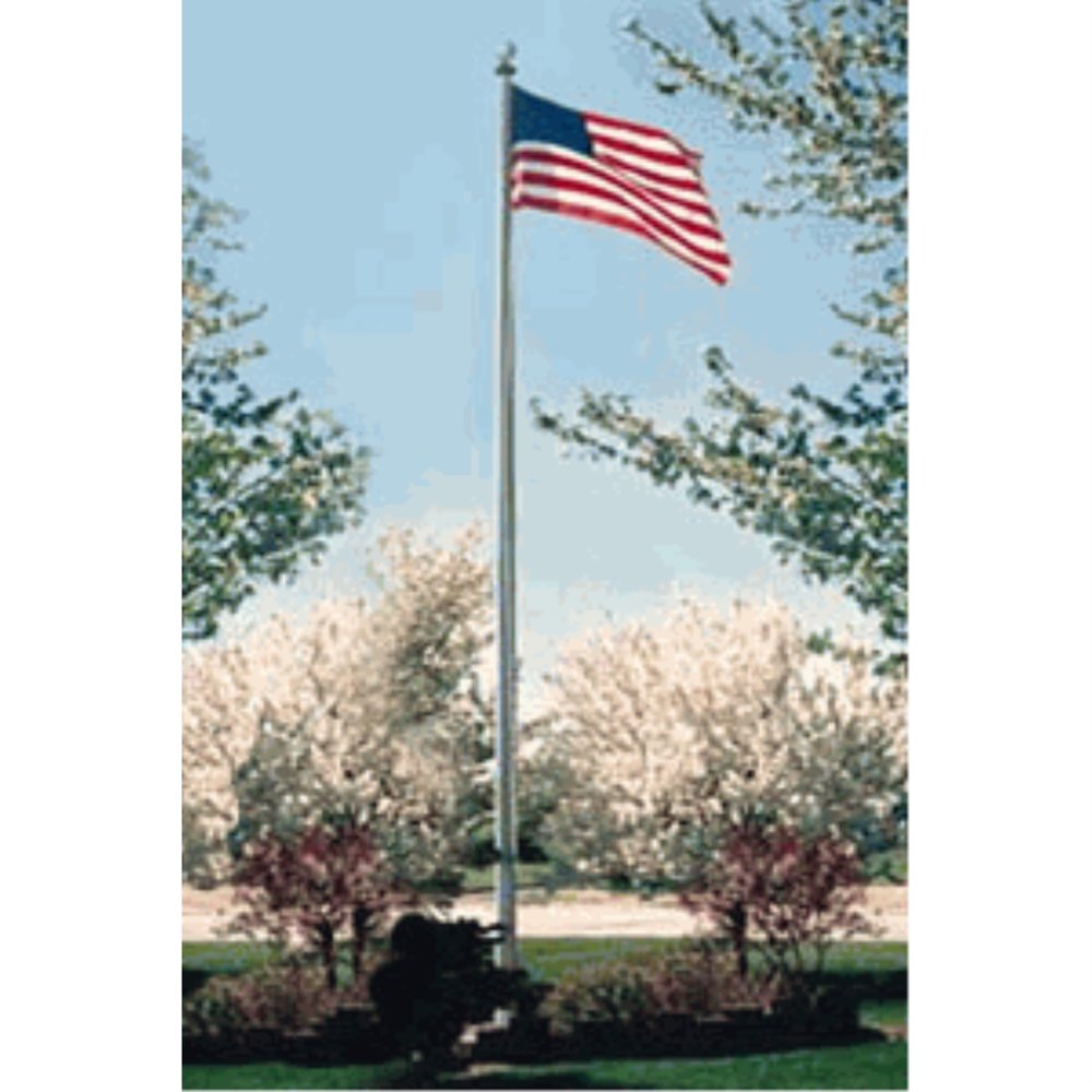 Commercial Grade Sectional 25 ft. Flagpole Clear