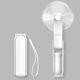 thumbnail image 1 of Ventilador de bolsillo, mini ventilador portátil de mano, funciona con batería recargable por USB [14-21 horas], ventilador personal silencioso plegable con banco de energía, linterna - Blanco, 1 of 5