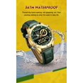 thumbnail image 3 of Reloj NAVIFORCE Sport Casual Resistente al Agua - Verde/Dorado, 3 of 4