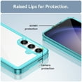 thumbnail image 3 of Feishell Clear Case for Samsung Galaxy S24 Plus,Shockproof Hybrid Soft TPU Bumper Anti-Scratch Hard Acrylic Back Transparent Slim Phone Case Cover for Samsung Galaxy S24 Plus,Skyblue, 3 of 8