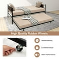 thumbnail image 5 of Giantex Twin Daybed & Trundle Set, Metal Daybed w/Steel Slats Support, Space-Saving Sofa Bed Trundle, Easy Assembly, 5 of 8