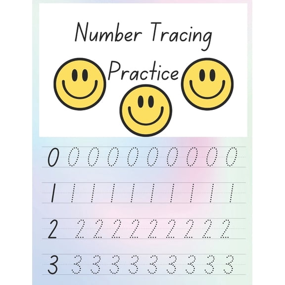 Number Tracing Practice, (Paperback)