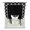 Black, Noir, Obsidian, Graphite, variant on Chocolate Morocco Tie Up Curtains for Window, Thermal Insulated Balloon Shade Adjustable Rod Pocket Curtains Valance Panels for Kitchen Bathroom Cafe 34 x 45 Modern Tile Geometric Middle Century