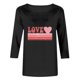 thumbnail image 5 of RKSTN Valentine's Day 3/4 Sleeve Tops for Women Oversized Crewneck Valentines Graphic Print Short Sleeve T Shirt Womens Casual Solid Round Neck Loose Comfy Three Quarter Sleeve Shirt Spring Clothes, 5 of 7