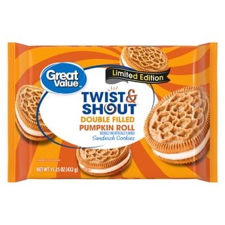 Great Value Twist & Shout Golden Sandwich Cookies Snack Pack, 0.8