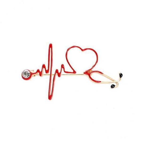 4xbrooch Pin Heart Sahped Jewelery Nursing Pins for Lapel Women 2 6 piezas