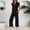 Black, variant on HAIJIE womens linen set two Piece Easter Sets for Women Summer Spring Lou-nge Sets Travel Vacation Outfits Cap Sleeve Side Slit Wide Leg Pants (Red,S)