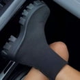 thumbnail image 3 of Sonducket 1 par de zapatos de calcetín para correr, Jogging, botas cortas de punto de Color sólido, calzado para acampar, accesorios para vacaciones Calzado Negro 39, 3 of 6