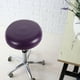 thumbnail image 2 of Fundas impermeables para taburetes de bar de PU para cojines de asiento de silla redondos con goma Púrpura, 2 of 6